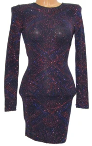 nové metalické šaty H&M