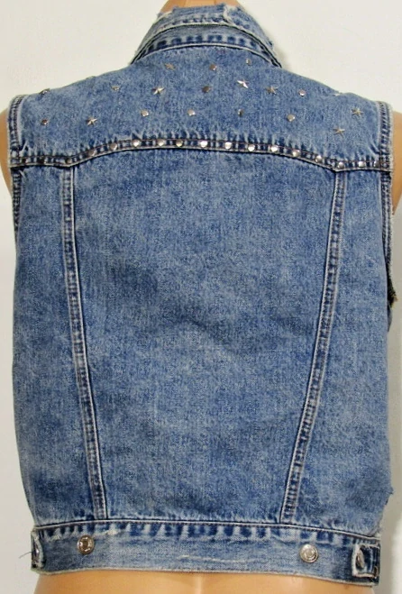 džínová vesta PULL & BEAR