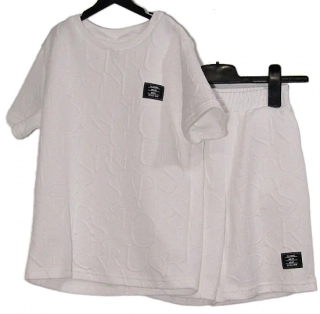 dětský úpletový nový set šortky a top