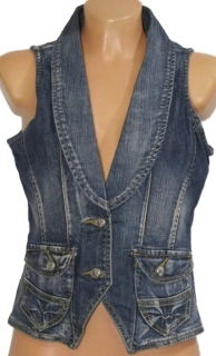 džínová vesta AMISU