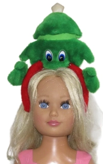 vánoční plyšová čelenka